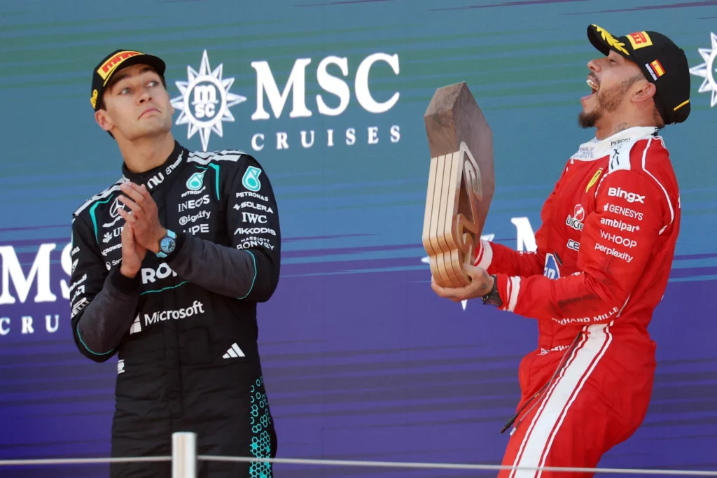 Russell wary of ‘mighty impressive’ Ferrari after Barcelona P2