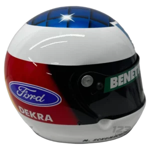 Michael Schumacher 1994 Benetton F1 replica helmet full size — unknown view, collector display model