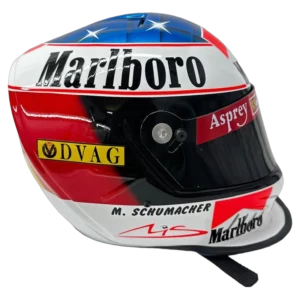 Michael Schumacher 1997 Ferrari F1 replica helmet full size — unknown view, collector display model