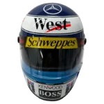 Mika Hakkinen 1998 F1 replica helmet — unknown view, collector display model