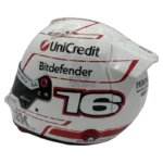 Charles Leclerc 2026 Monaco GP F1 replica helmet — left side view, collector display model