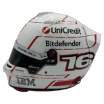 Charles Leclerc 2026 Monaco GP F1 replica helmet — left side view, collector display model