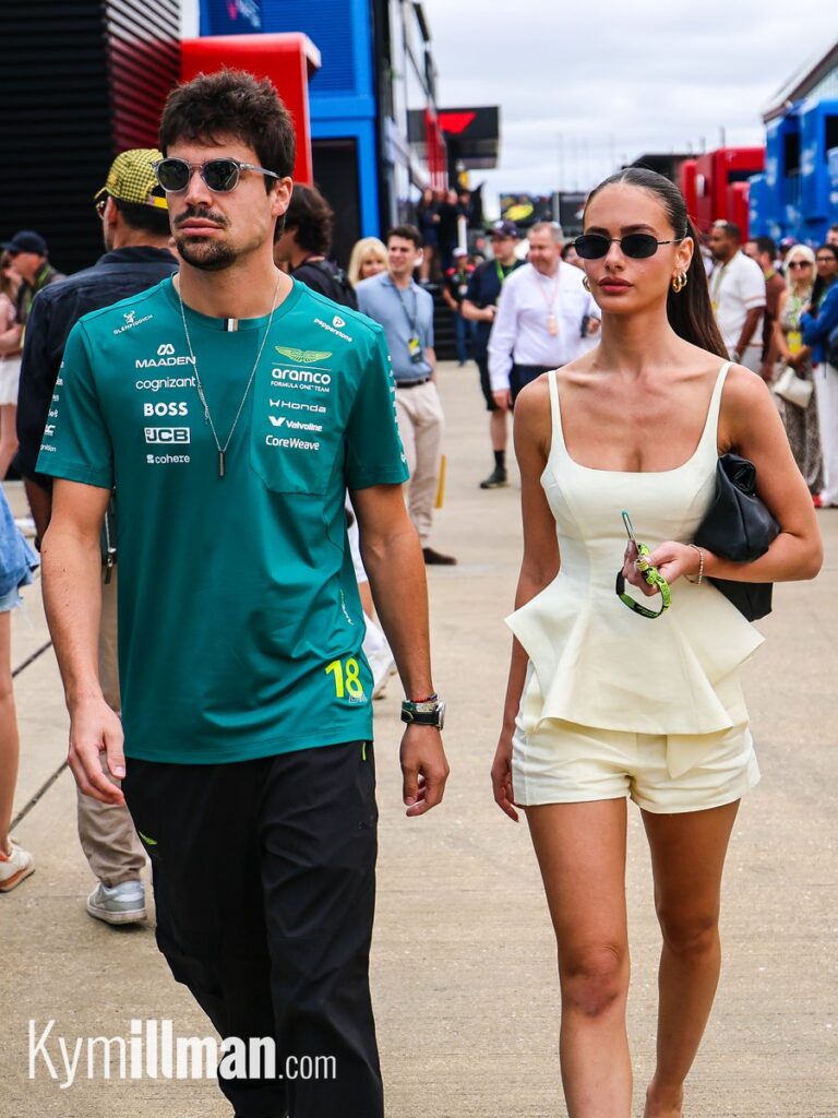 A LATE ARRIVAL Lance Stroll walked into the paddock this morning with girlfriend Yael Shelbia by his side. He starts P2