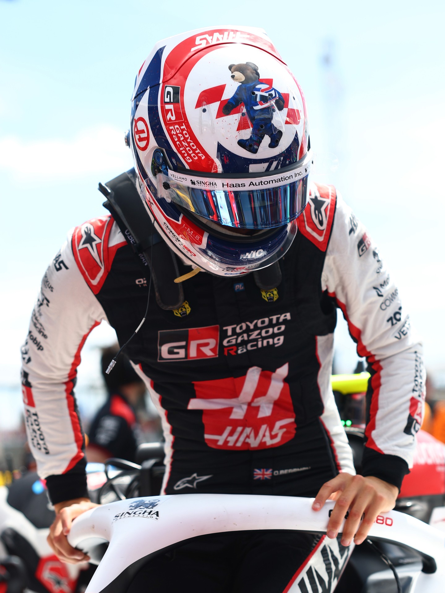 Photo by TGR Haas F1 Team on July 06, 2026. May be an image of text.