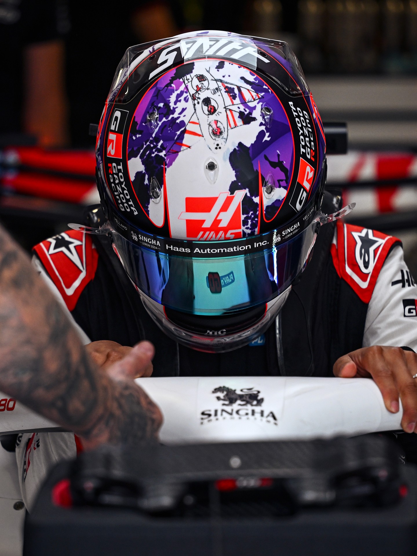 Photo by TGR Haas F1 Team on July 24, 2026. May be an image of text.