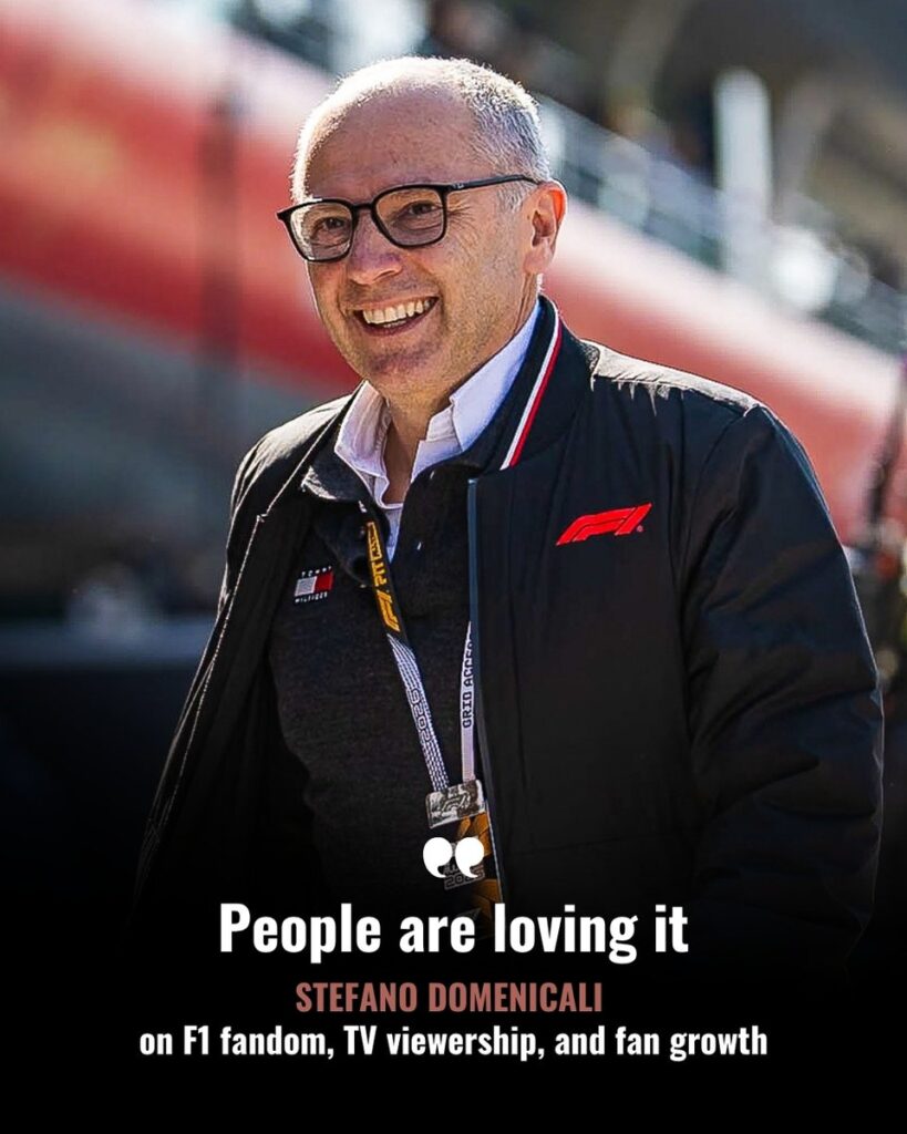 Are you happy with the way F1 is heading in 2026? F1’s President and CEO, Stefano Domenicali, pointed to growing fan