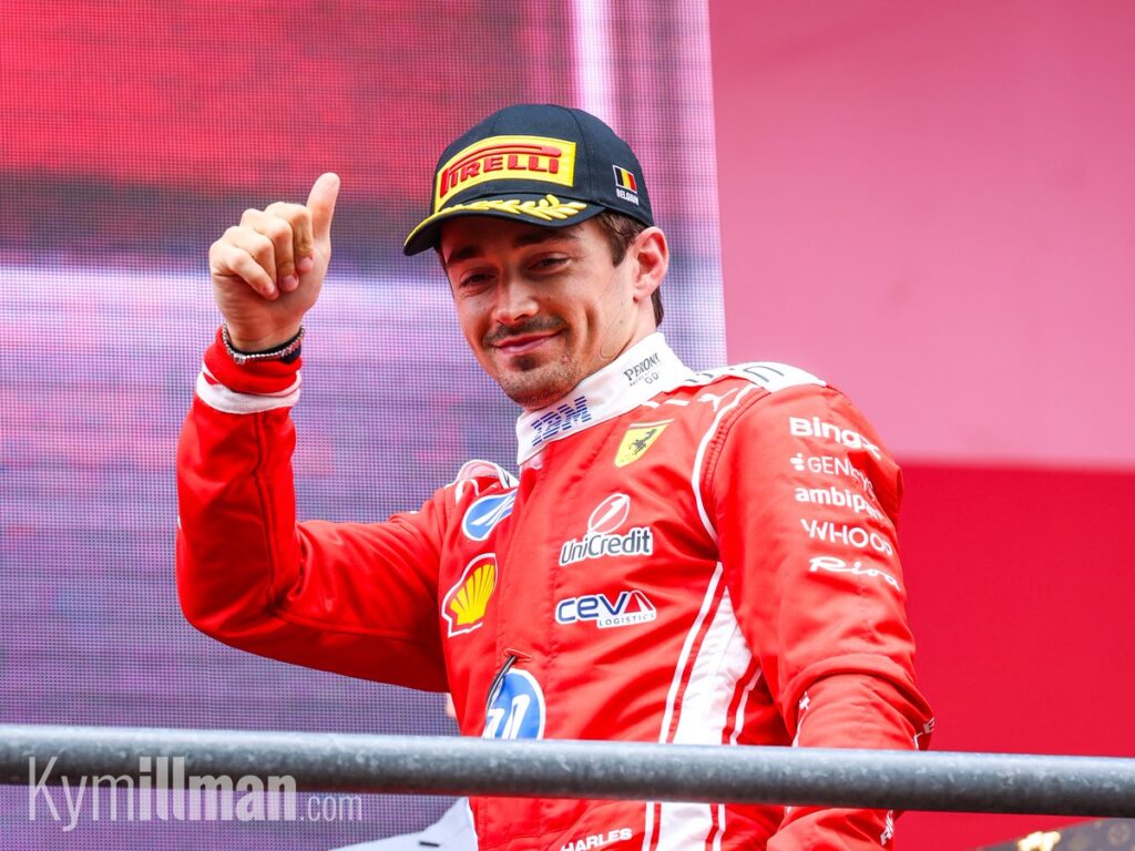 BACK ON THE SPA PODIUM Spa is the circuit where Charles Leclerc claimed his first Formula One victory back in 2019, and