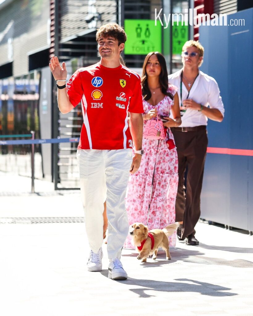 FERRARI LOOKING FAST Charles Leclerc topped yesterday’s FP1 session and teammate Lewis Hamilton followed up by going fa