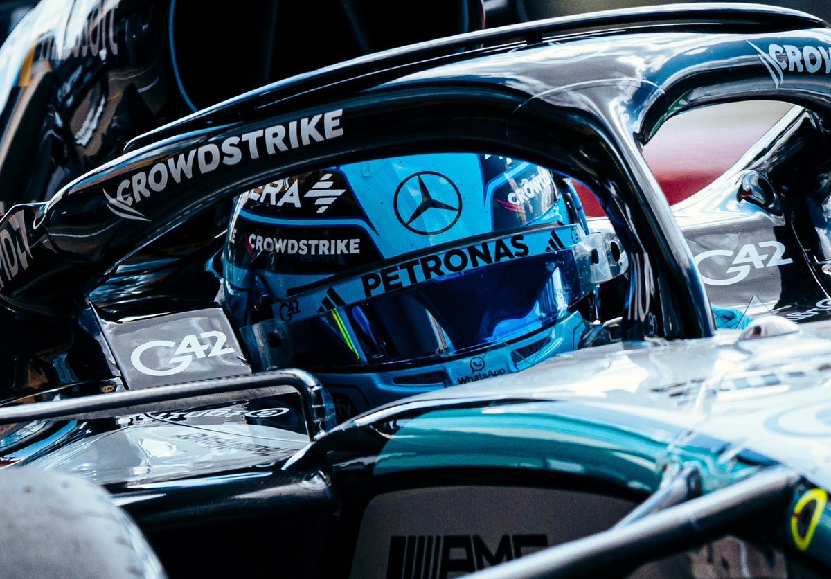 '@GeorgeRussell63 starts P4 today after a tricky qualifying: "All weekend we've been losing lots of time in the straight