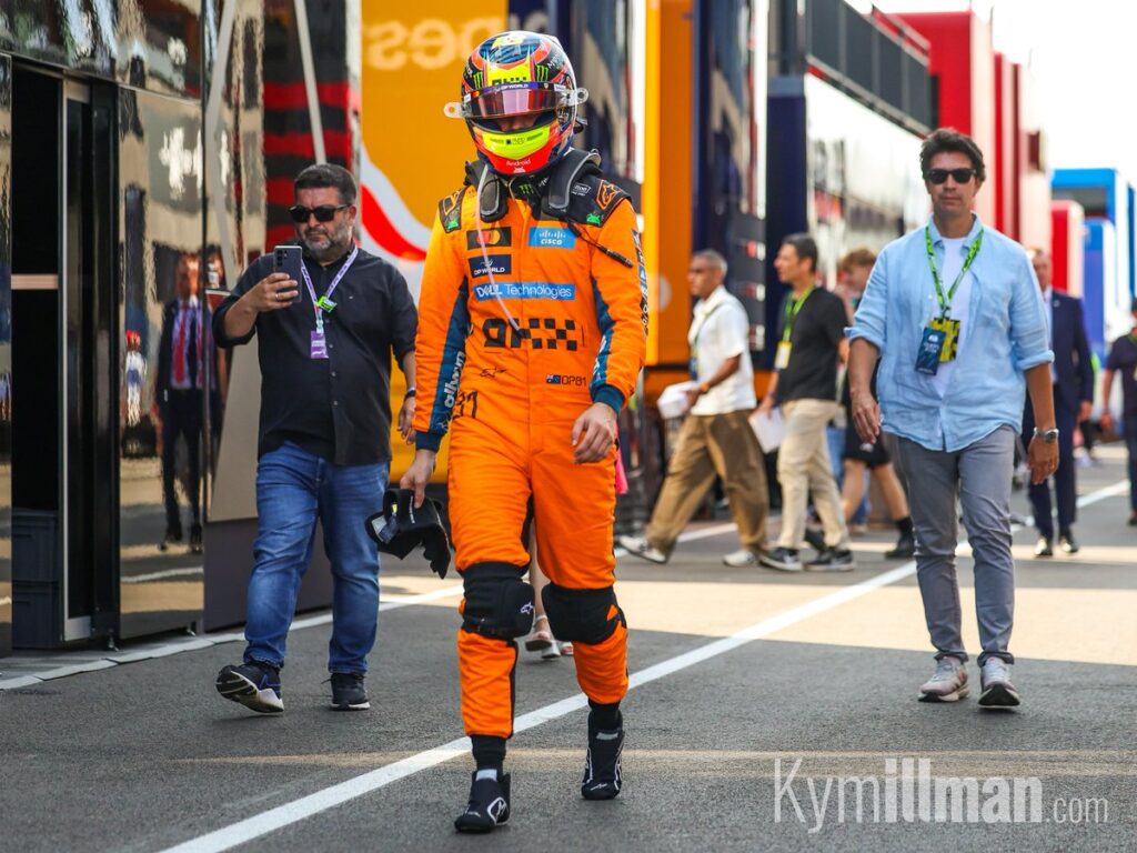 HEARTBREAK FOR OSCAR Oscar Piastri took the lead from teammate Lando Norris on the opening lap and went on to lead for