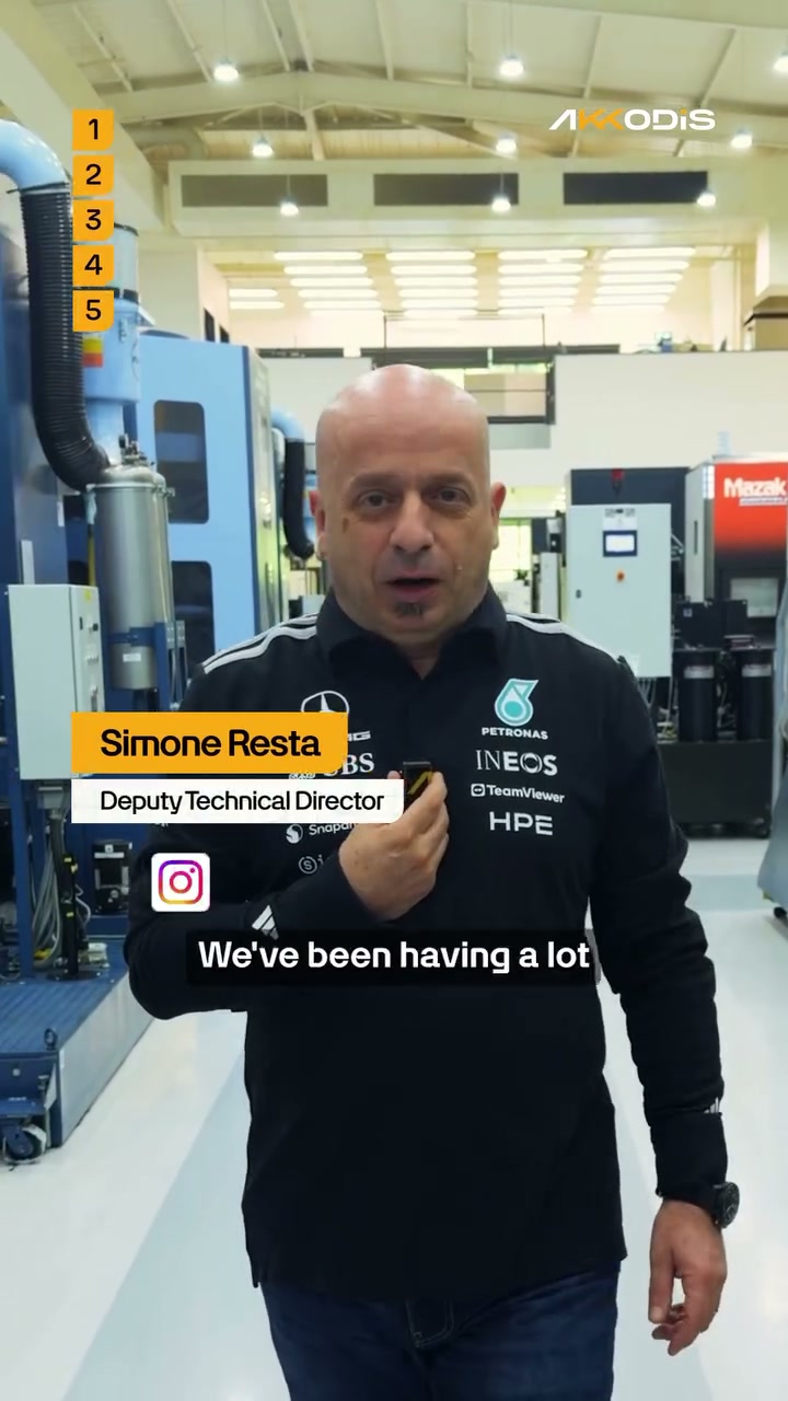 Video by Mercedes-AMG PETRONAS F1 Team on July 07, 2026. May be an image of racing vehicles, helmet and text that says 'AKKODIS Race Debrief BRITISH GRAND PRIX Meatana VTeamViewer VTeami mV lewer በሀ RTRNAS MP PETRONAS INEOS Gigiü HP WWAMES M *UBS నಪ్ర UBS CROWDSTRIKE Snapdragon PETRIA inhell ADA TRE