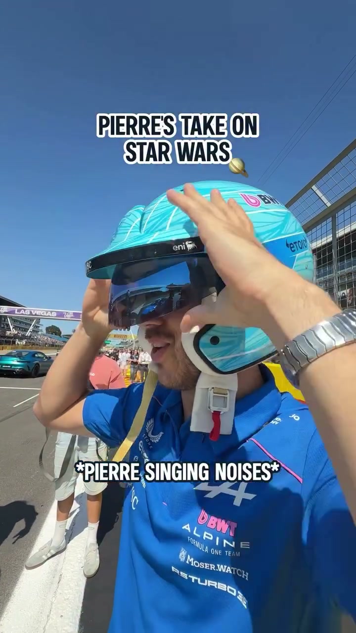 Video by BWT Alpine Formula One Team on July 02, 2026. May be an image of racing vehicles, glasses, helmet and text.
