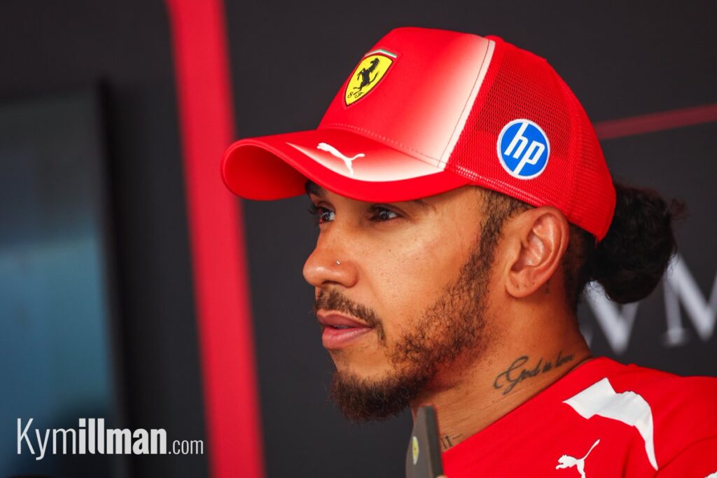 PODIUM POSSIBLE Lewis Hamilton was outqualified by Charles Leclerc by just 0.002s, but the Brit, whose car had to be re