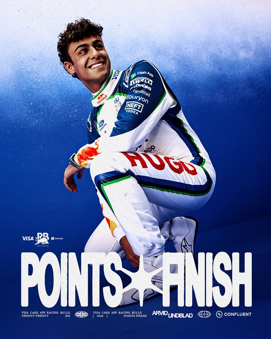 Photo by Visa Cash App Racing Bulls F1 Team on July 19, 2026. May be an image of ‎racing vehicles, poster, helmet and ‎text that says '‎Mane 55 cashAp cash App PADING ממירב ELL aayouryon randstad ADING VODKA NEFT Keabull か05 VISA PR ー品 B میحات خ POINTS ANISH FISA CASH ΛΝα ULLS ( VISA cлaH [ሊፓ ሊጅድ RA