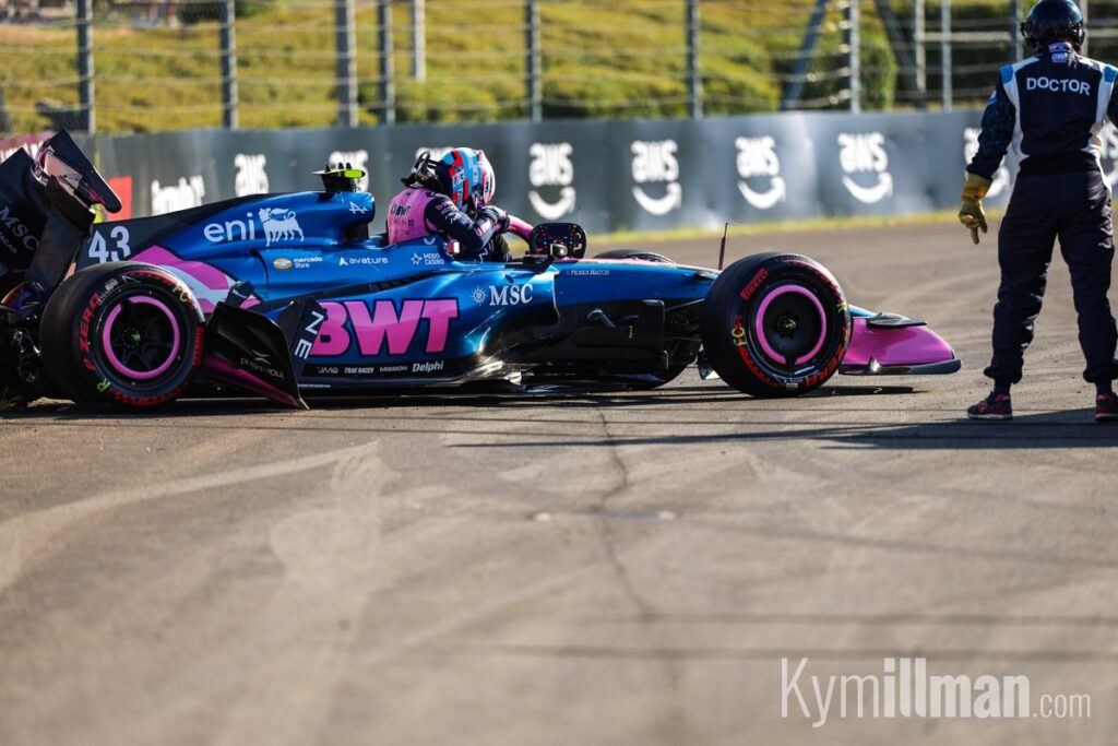 RED FLAG FRANCO The red flag was brought out in FP2 following an off for Franco Colapinto at the final turn. The medica