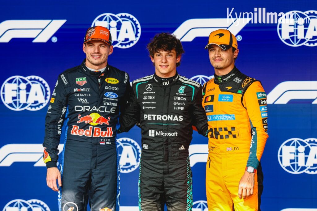 THREE FASTEST AT SPA Kimi Antonelli, Max Verstappen, and Lando Norris were the three fastest F1 drivers around the long