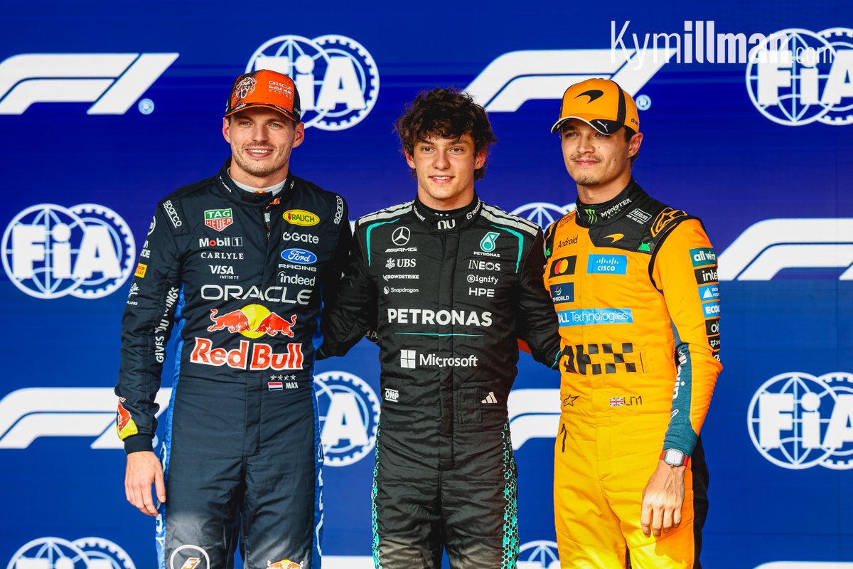 THREE FASTEST AT SPA Kimi Antonelli, Max Verstappen, and Lando Norris were the three fastest F1 drivers around the long
