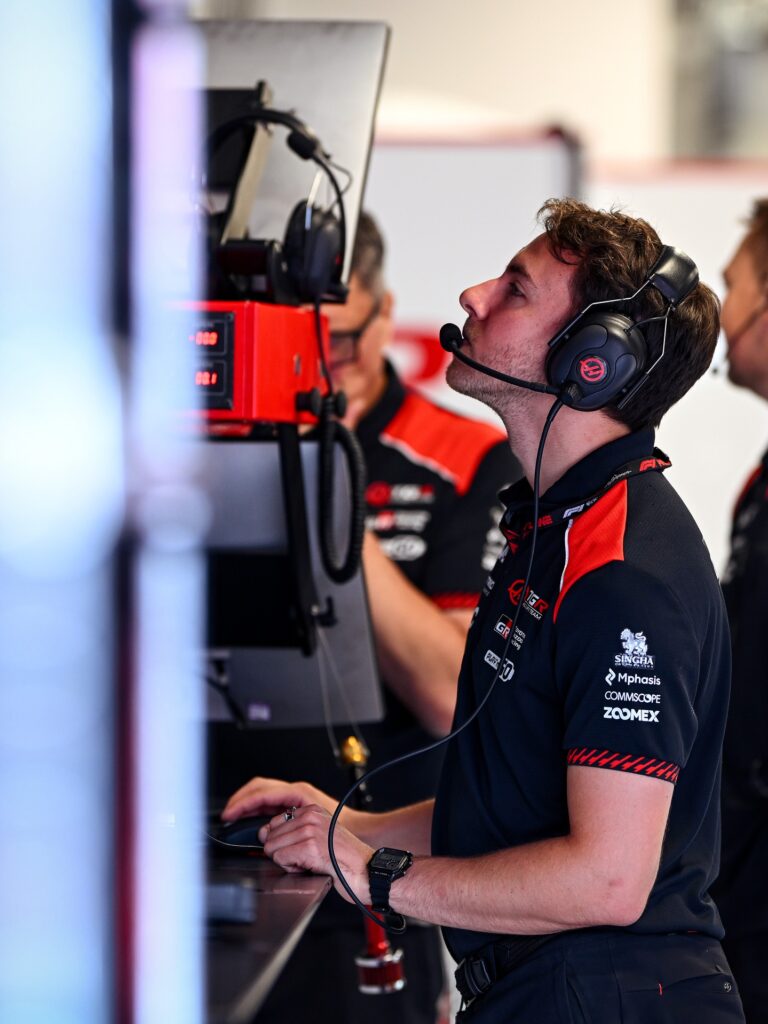Photo by TGR Haas F1 Team on July 24, 2026. May be an image of text.
