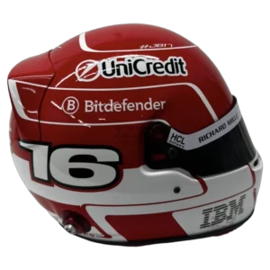 Charles Leclerc 2025 F1 replica helmet — right side view, collector display model