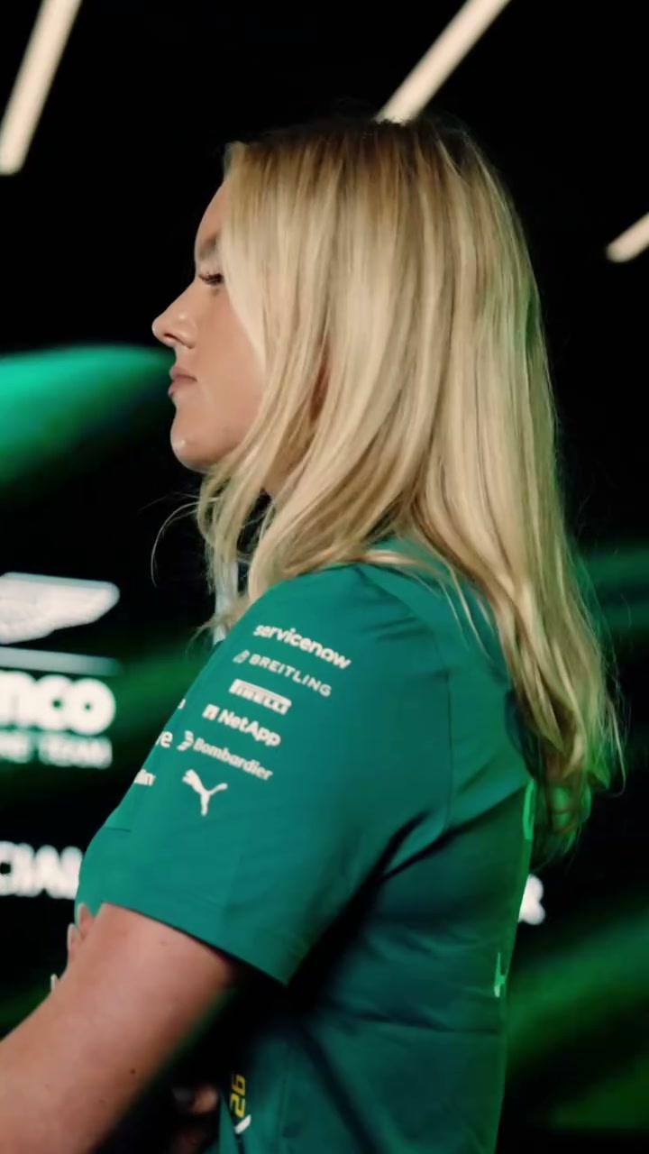 Video by Aston Martin Aramco Formula One™ Team on August 15, 2026. May be an image of racing vehicles, helmet and text.