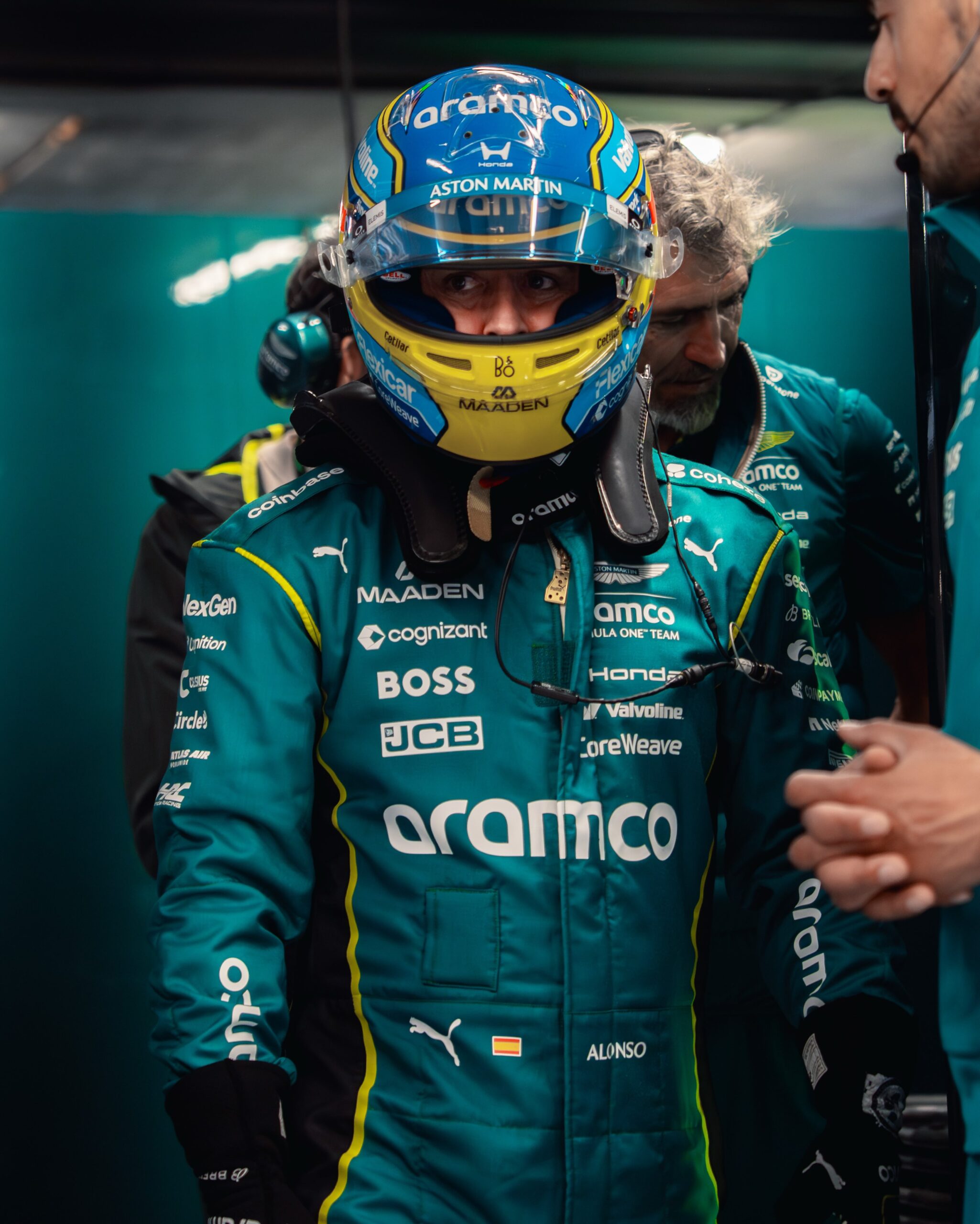 Photo by Honda Racing F1 on August 23, 2026. May be an image of racing vehicles, race car, helmet and text.