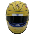 Lewis Hamilton 2025 Miami GP F1 replica helmet — front view, collector display model