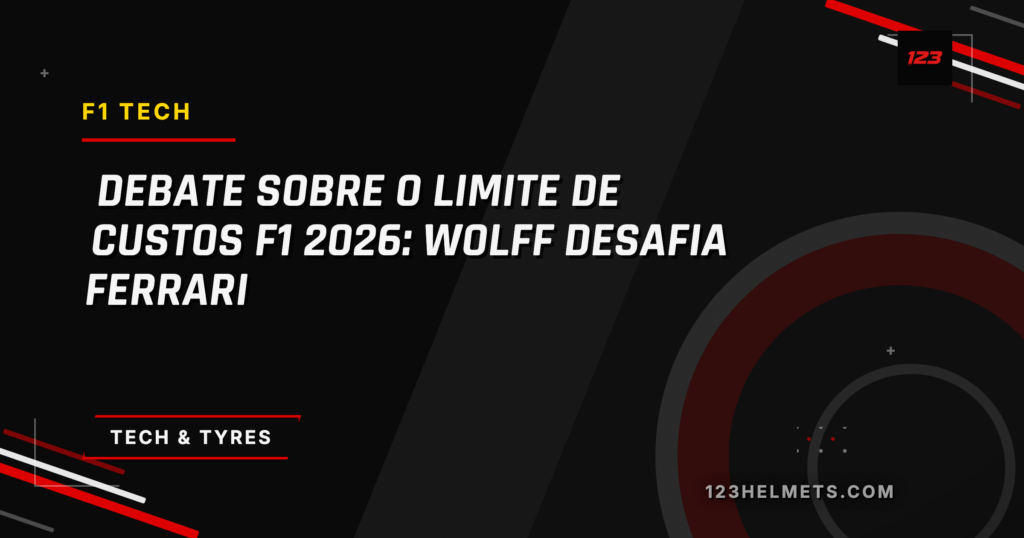 123Helmets editorial card — Debate sobre o Limite de Custos F1 2026: Wolff Desafia Ferrari