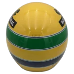 Ayrton Senna 1991 McLaren F1 replica helmet — rear view, collector display model