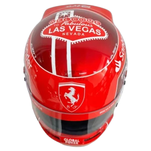 Charles Leclerc 2023 Las Vegas GP F1 replica helmet full size — back view, collector display model