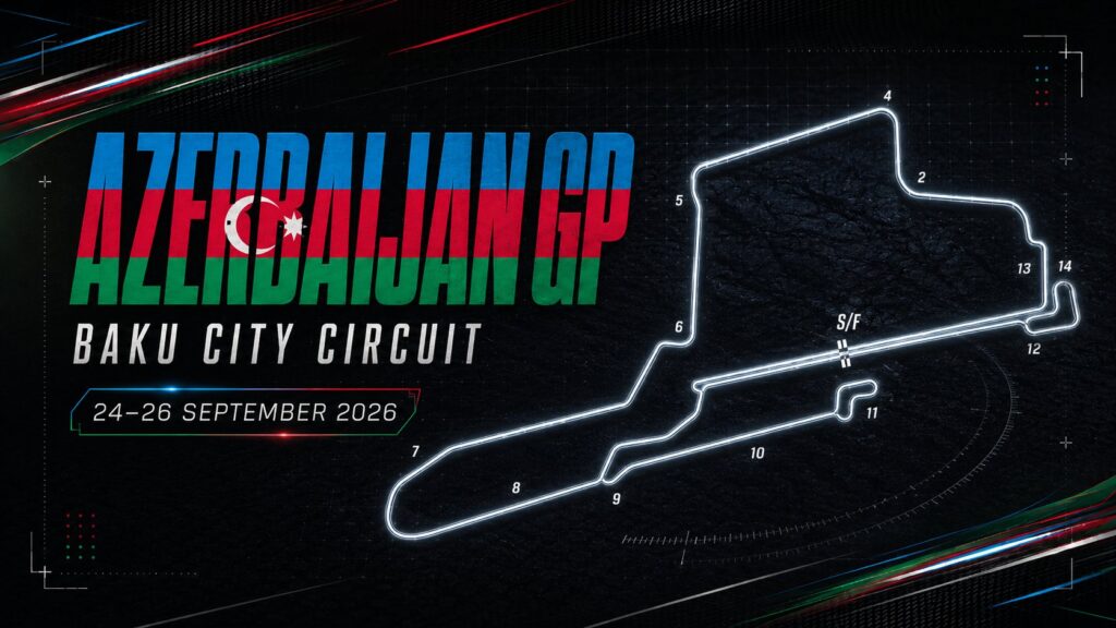 Baku City Circuit circuit map — Azerbaijan GP 2026