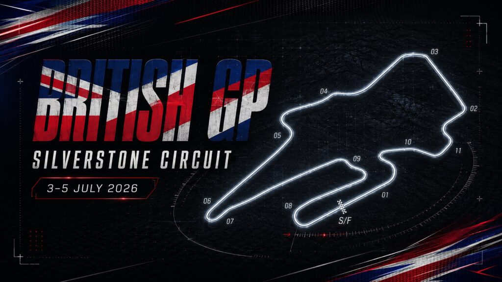 Silverstone Circuit circuit map — British GP 2026