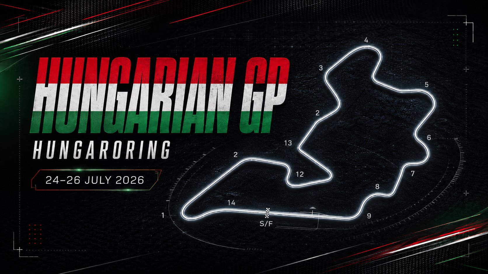 Hungaroring circuit map — Hungarian GP 2026