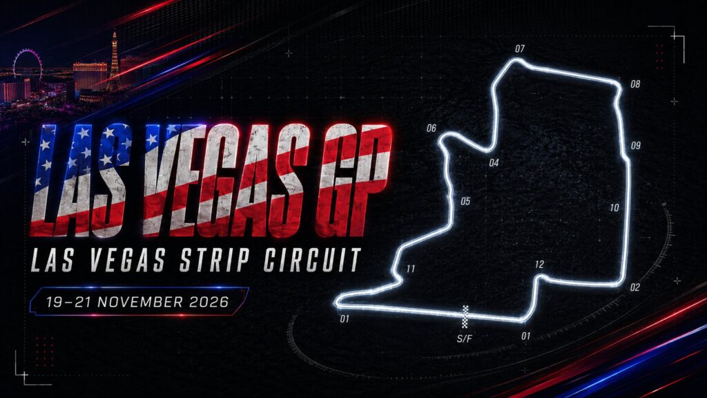 Las Vegas Strip Circuit circuit map — Las Vegas GP 2026