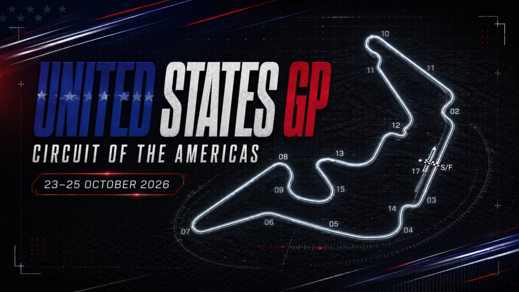 Circuit of the Americas circuit map — United States GP 2026