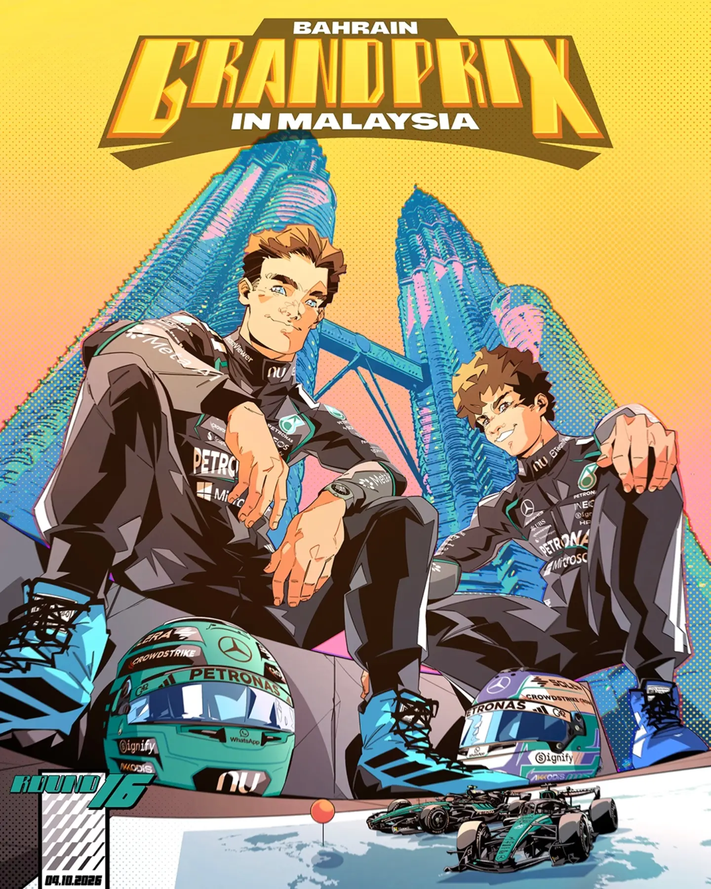Mercedes Reveals Petronas Livery for Malaysia GP 2026