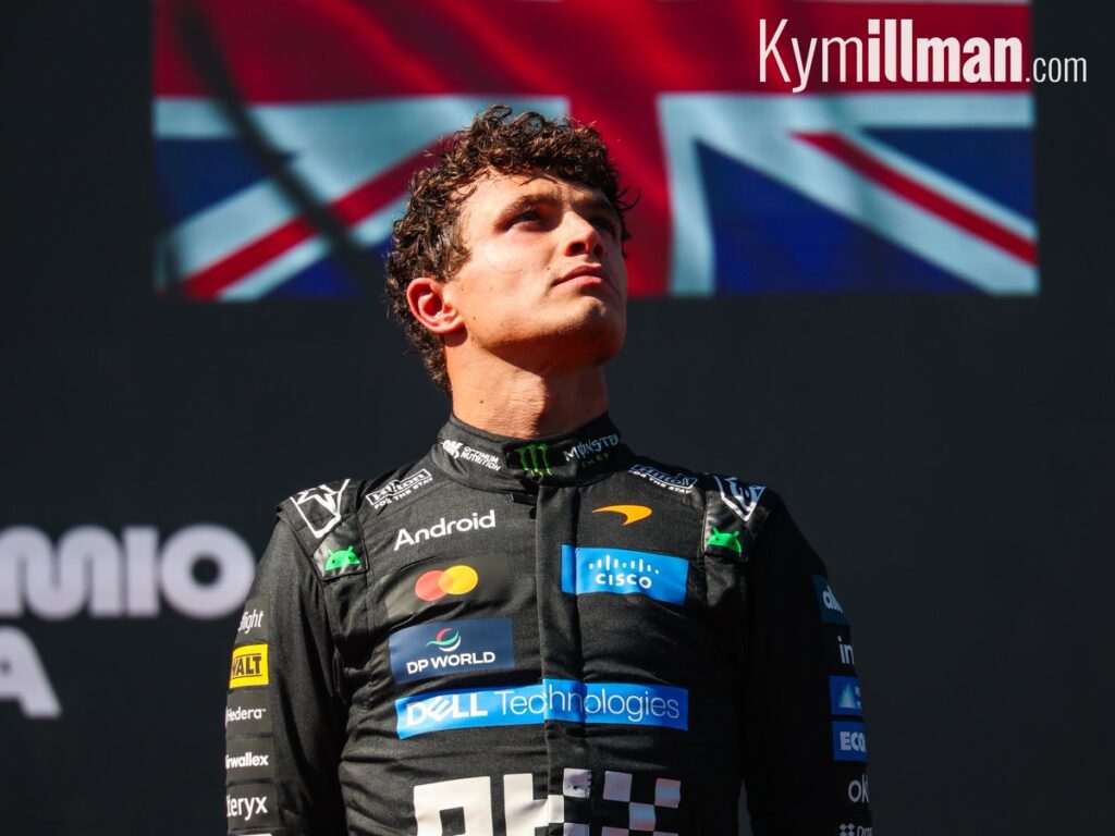 STILL FIGHTING The pace Lando Norris found in qualifying yesterday didn’t falter today, around what is a very challengi