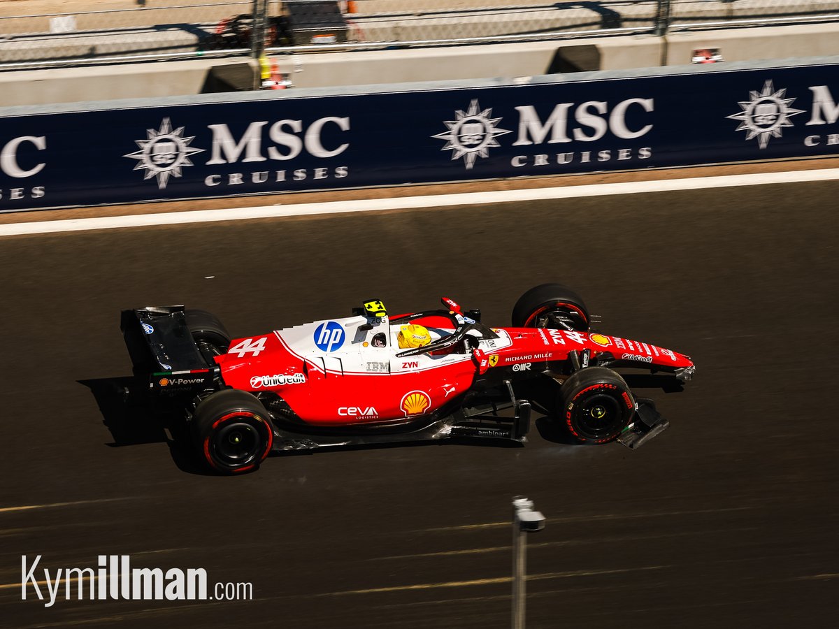 STOP THE CAR! Lewis Hamilton locked up and crashed into the wall at the last corner; however, he managed to get the car
