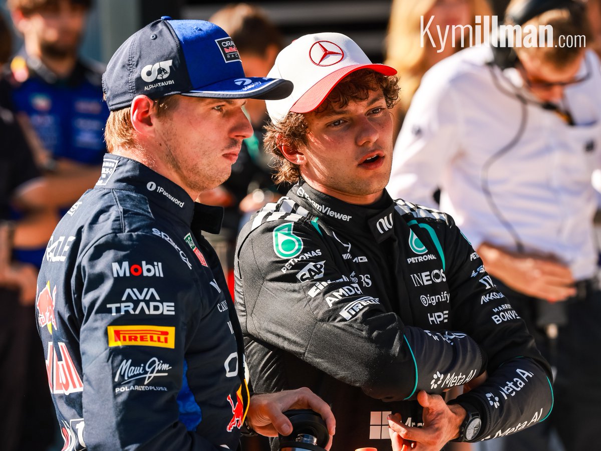A CHAMP'S DEBRIEF
Kimi Antonelli shared a chat with 4-time World Champion Max Verstappen in parc fe