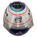 Kimi Antonelli 2026 F1 replica helmet — top view, collector display model