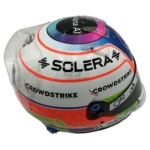Kimi Antonelli 2026 F1 replica helmet — three-quarter back view, collector display model