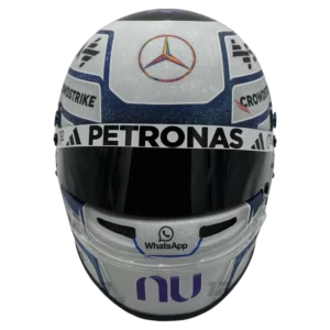 Kimi Antonelli 2026 Monaco GP F1 replica helmet — front view, collector display model