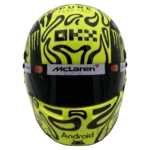 Lando Norris 2026 F1 replica helmet full size — front view, collector display model