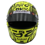 Lando Norris 2026 F1 replica helmet full size — front view with visor open, collector display model