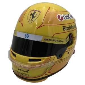 Lewis Hamilton 2026 F1 replica helmet full size — front three-quarter view, collector display model