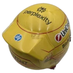 Lewis Hamilton 2026 F1 replica helmet full size — rear three-quarter view, collector display model