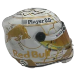 Max Verstappen 2024 4 titles F1 replica helmet — right side view, collector display model