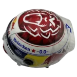 Max Verstappen 2026 F1 replica helmet — top view, collector display model