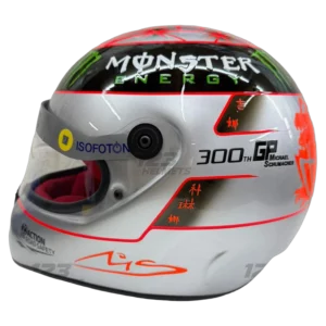 Michael Schumacher 2012 Belgian GP F1 replica helmet full size — interior view, collector display model