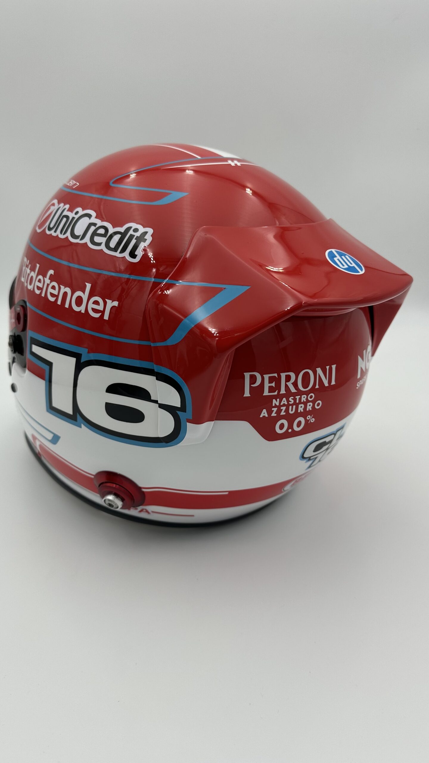 Charles Leclerc 2026 full-size 1:1 F1 replica helmet, display and collector piece, studio photo on white background