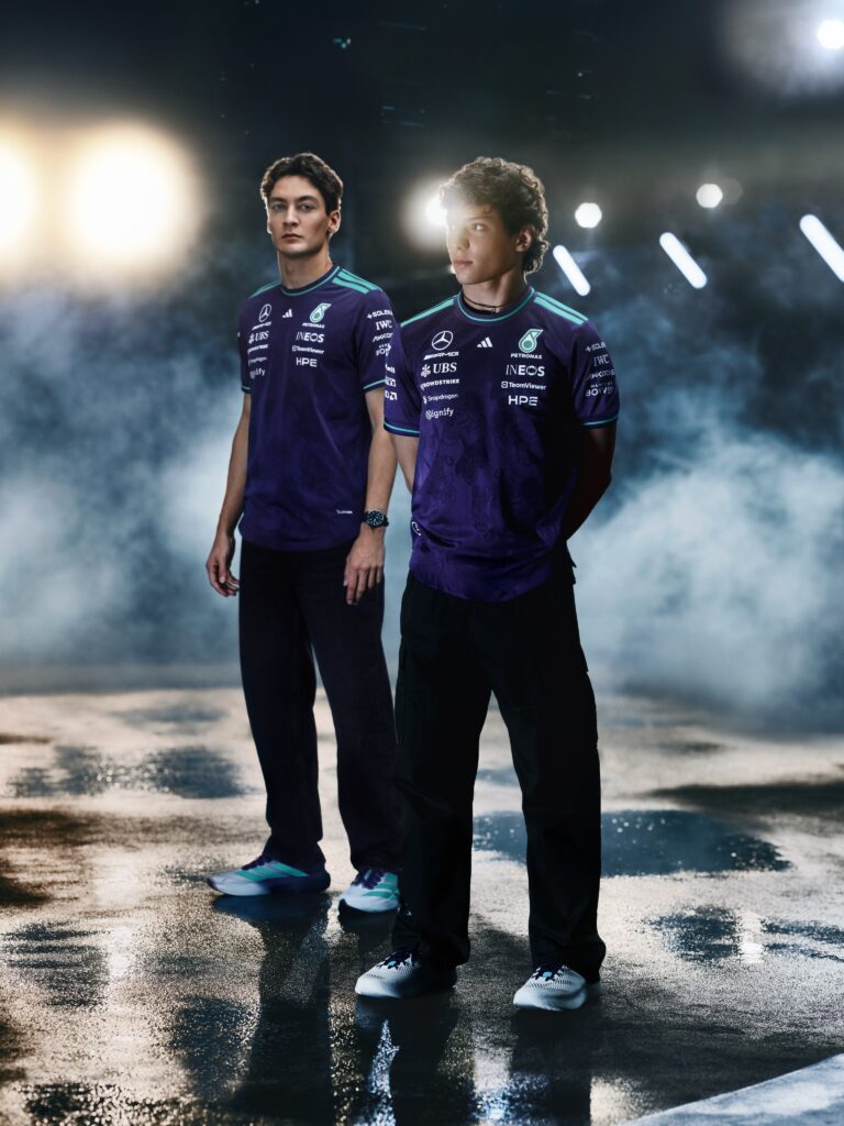 Mercedes and adidas Vanda Bloom collection for the 2026 Singapore GP